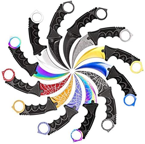 Karambit Knife Stainless Steel Fixed Blade Tactical Knife with Sheath and Cord Nice Knife for Outdoor Survival, Camping or self defenses
