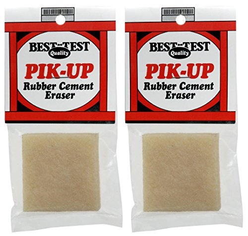 2-pack - pik-up rubber cement eraser