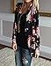 Fashion Womens Long Sleeve Floral Printing Casual Blazer Suit Jacket Outwear (M)