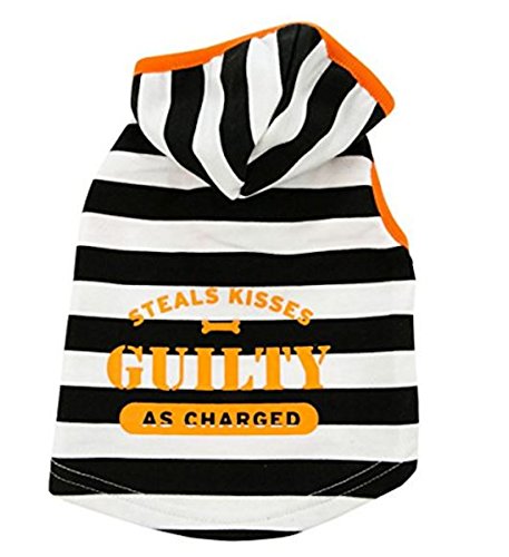 Steals Kisses Guilty As Charged Prisoner Hoodie Dog Pet Costume