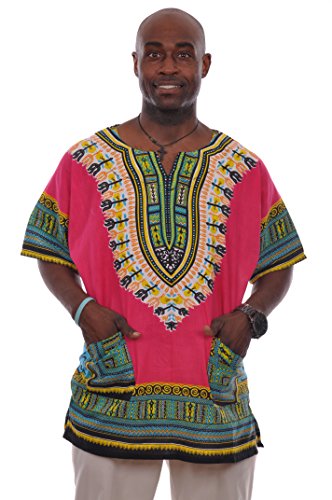 Traditional African Print Dashiki Shirt