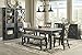 Signature Design by Ashley Tyler Creek Urban Farmhouse Dining Room Buffet or Server, Almost Black