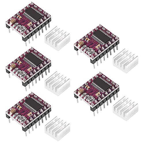 Module Driver Module 3d 5pcs DRV8825 Stepper Motor Driver Module with Heat Sink for 3D Printer ...