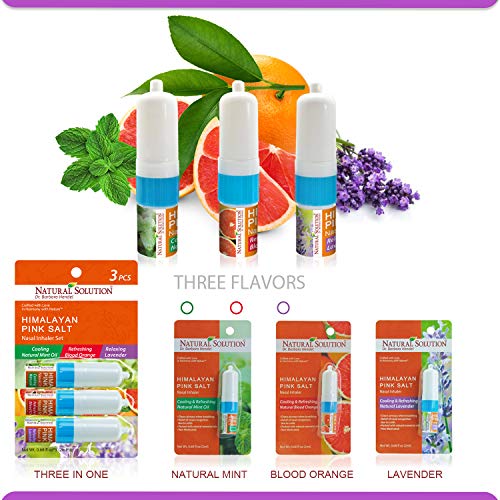 LAVENDER NETI INHALER Sinus & Lung Relief. HIMALAYAN SALT AIR! Respiratory Wellness. Clearing, Healing Ions Aromatherapy. Handy Portable