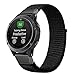 YOOSIDE Nylon Watch Band for Fenix 5/5 Plus, 22mm Soft Lightweight Breathable Nylon Sport Loop Replacement Watch Band Strap for Garmin Fenix 5/5 Plus/Approach S60/Quatix 5/Instinct (Black)