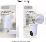 PAIKUU 2Pcs Ring Camera Wall Mount Adhesive Screwless 360° Adjustable view 4