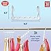 Wonder Hanger – Pack of 8 in White, Magical Cascading Hangers, Space Saving Solution for Your Closet