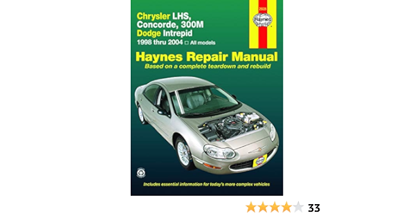 Chrysler Lhs Concorde 300m Dodge Intrepid 98 04 Haynes Repair Manual Editors Haynes 9781563927324 Amazon Com Books
