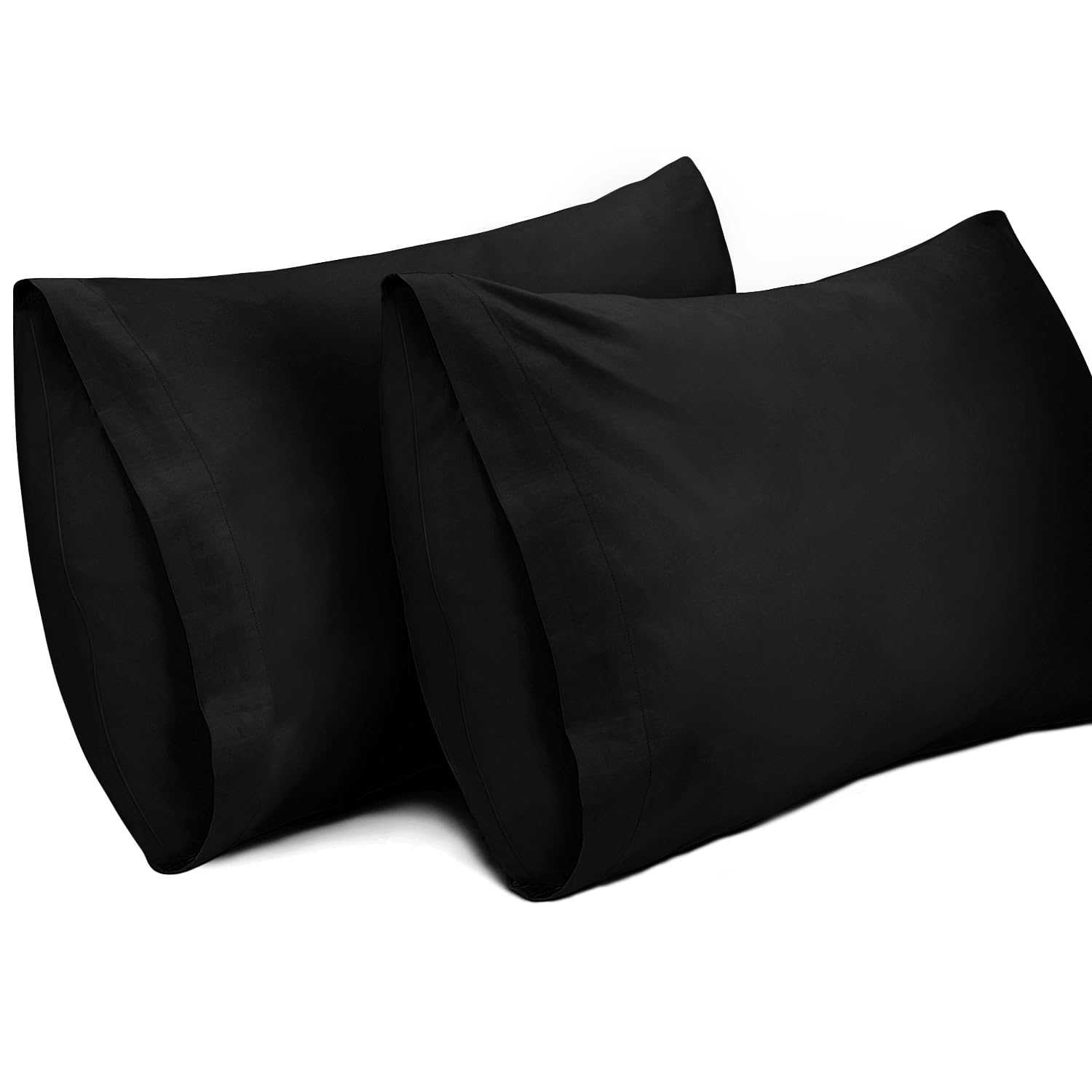 Lirex 2 Pack Pillow Cases, 100% Cotton Breathable Pillowcases Pillow Covers, 50 x 75 cm Queen Size, Blue