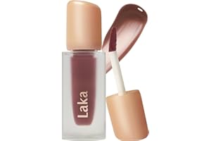 Laka Fruity Glam Tint, 4.5g/0.15 oz., Glowing Lip Stain with Wide Color Spectrum, Hydrating & Lightweight Texture, Long-Lasting Bold Stain, Non-Sticky, Vegan, K-Beauty (#121 Ash Nut)