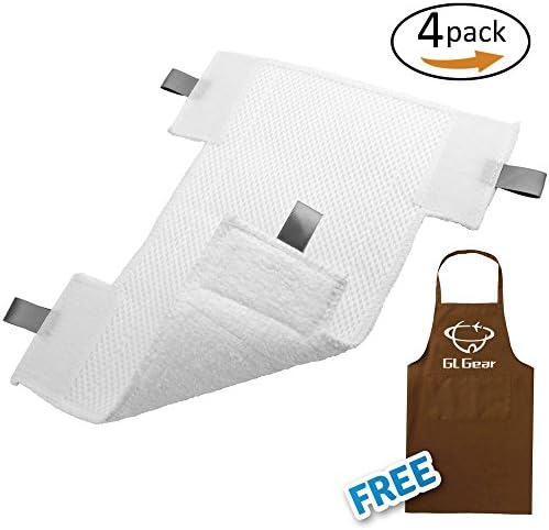 Gulongome 4 Pack Replacement Pads for Shark Rocket Dust-Away,Rotator, Navigator Lift-Away Pro Vacuum, Ultra Light Stick Vacuum, Hv300 Series
