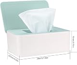 XiangJunly 2Pcs Wet Wipes Storage Box with Lid Green Dispenser Holder Case view 2