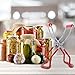 Canning Jar Lifter, AIEVE 2 Pack Stainless Steel Jar Lifter Canning Tongs Mason Jar Lifter Canning Jar Lifter with Rubber Grips for Regular and Wide Mouth Mason Jars Canning Jars