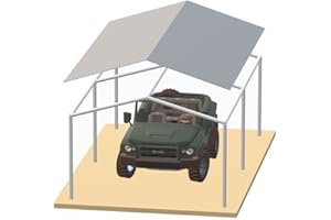 G GOODSZONE Carport Cover 14' x 20' Cut Size, 13'6" x 19'6" Finish Size Heavy Duty Car Canopy Tarp Tent Roof for Garage Shelter White and Silver, Only Cover (White 14x20)