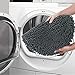 MAYSHINE Toilet Lid Cover - Black, Plush Microfiber Oval Toilet Seat Covers for Bathroom, Machine Washable Elongated Toilet Cover Seat, Stretches up to 21