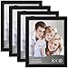 WOLTU 4 Piece 8x10 Inch Black Picture Frame Set with Plexiglass Cover DIY Gallery Art Wall Decor, PF01S81-4-x