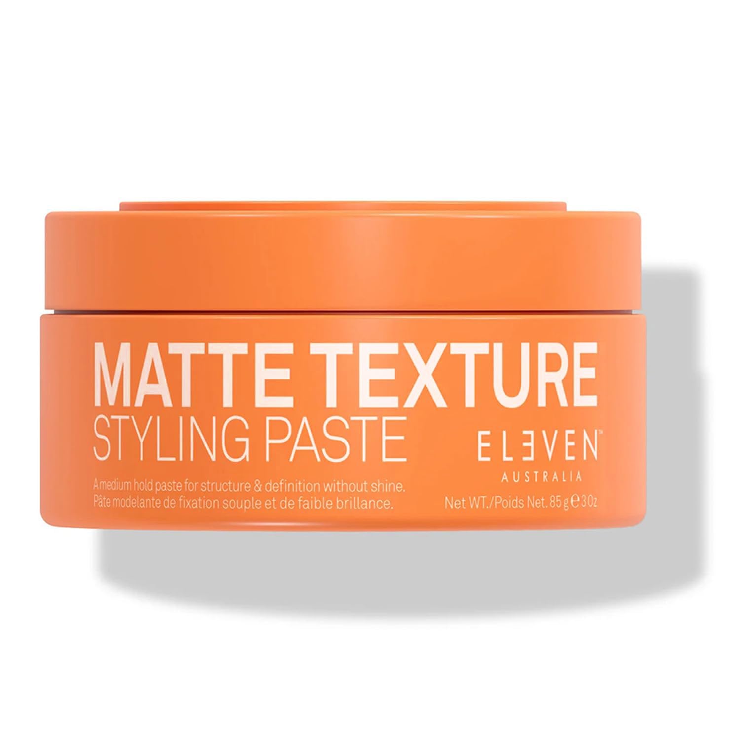 ELEVEN AUSTRALIA Matte Texture Styling Paste - Hair Clay for Men and Women, Lanolin Wax, Beeswax, & Argan Oil Blend, Natural Molding with a Texturizing Finish, Ideal for Short Hair - 3 oz