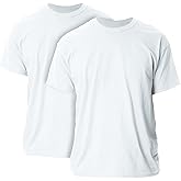 CORECLOTH Men's Ultra Cotton Seamless 7/8" Crewneck Collar Short Sleeve T-Shirt - Multipack Value 2-Pack Bundle