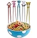 Training Chopstick Utensil Set for Beginners Kids Teens and Adults – Learn How to Use Chopsticks with Cute 5 Pair Reusable Practice Helpers – Simple, Safe, None Toxic Material.Unique CHRISTMAS GIFT
