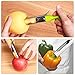 Stainless Steel Apple Corer, The Vegetable Corer with Non-Slip Handle and Sharp Serrated Blades, Dishwasher Safe, Suitable for Home and Kitchen.