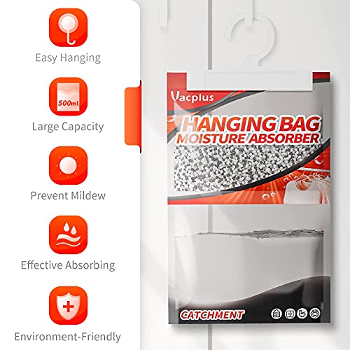 Vacplus Activated Charcoal Moisture Absorbers, 10 Pack Dehumidifiers