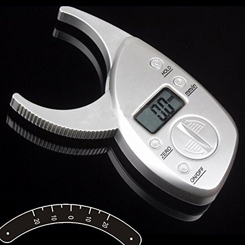 Digital Fat Caliper Tester Woopower Body Analyzer Skin Fold Measurement Fitness Health Tool