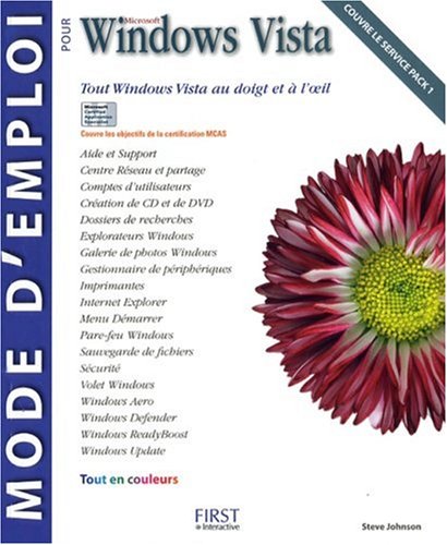 Mode d'emploi pour Windows Vista
