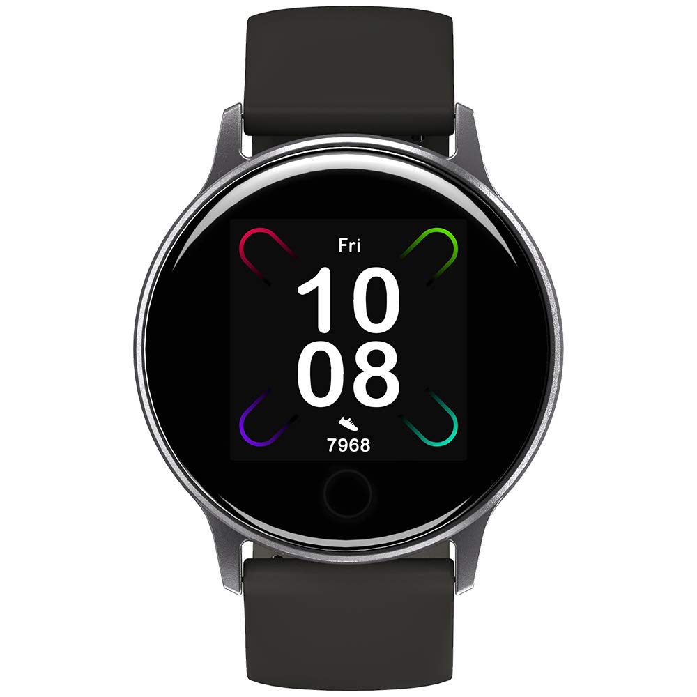 UMIDIGI Smart Watch Uwatch 3S, Fitness Tracker with Blood Oxygen Monitor and Heart Rate Monitor for Women Men. 5ATM Waterproof Activity Tracker with 3-Axis Electronic Compass for iPhone and Android