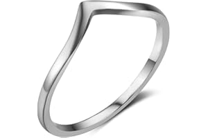 Jude Jewelers Stainless Steel Pointed Chevron Classical Simple Plain Statement Promise Ring