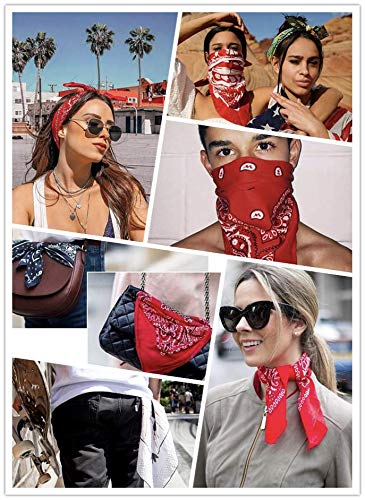 4 100+Cotton+Pack+Bandana+Assorted