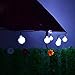 Solar String Lights Outdoor Crystal Ball Waterproof Globe String Lights 31ft 50LED Solar Powered Fairy Lighting for Garden Home Landscape Holiday Decorations White