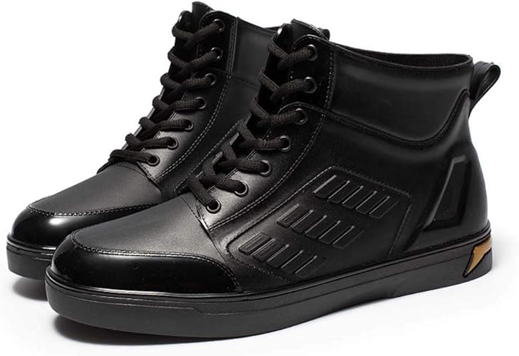 Amazon Fadves レインシューズ メンズ レインブーツ カジュアルシューズ 雨靴 ハイカット スニーカー 防水 晴雨兼用 通勤 作業用 釣り 洗車 台風 梅雨対策 アウトドア レインシューズ