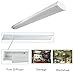 Hykolity 4ft 40W LED Garage Shop Light Wraparound Flushmount Commercial Office Ceiling Lamp 2800 Lumens 5000K Daylight White 64w Fluorescent Equivalent