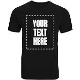 GotPrint Custom Shirt for Men, Women, Add Your Own Text Personalized T Shirts, Customizable Shirt Front/Back Soft Graphic Tee
