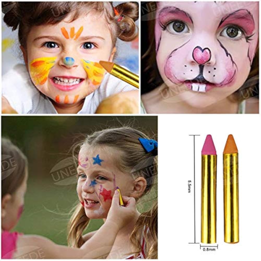 Face Paint Crayon Painting Kit For Kids,16 Color Easter And Body