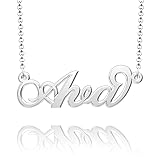 Q&Locket Ava Name Necklace Personalized Stainless