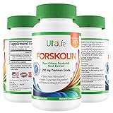 BEST FORSKOLIN FOR WEIGHT LOSS by UltaLife - Diet Pills That Work For Men & Women to Lose Fast + Boost Metabolism + Natural Pain & Stress Relief Capsules + Fat Burner Appetite Suppressant Supplement