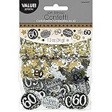 Amscan Sparking Celebration 60 Confetti, Multicolor