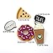 5 Pack Enamel Pin Set Cool No way Speech Coffee Pizza Donuts Ice Cream Pins For Backpacks Jackets