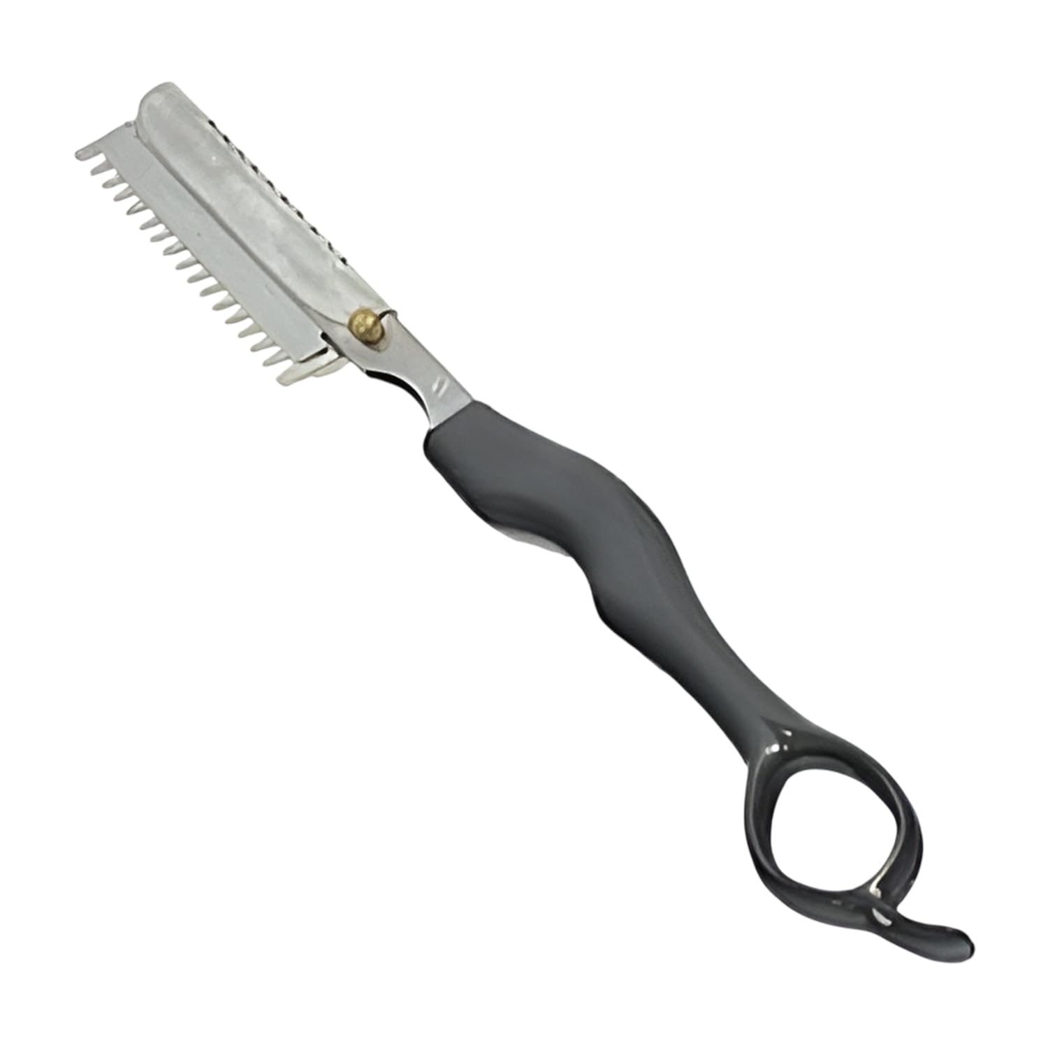 YNR Hair Thinning Comb - Razor Hair Cutting Styling Tool, Thinning Comb Hairdressing, Hair Shaper Thinning Layer Hair, Cutting Razor Steel Comb & Easy Blade Changing Mechanism