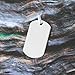 Beauniq Men's Solid Sterling Silver Heavy Large Dog Tag Pendant