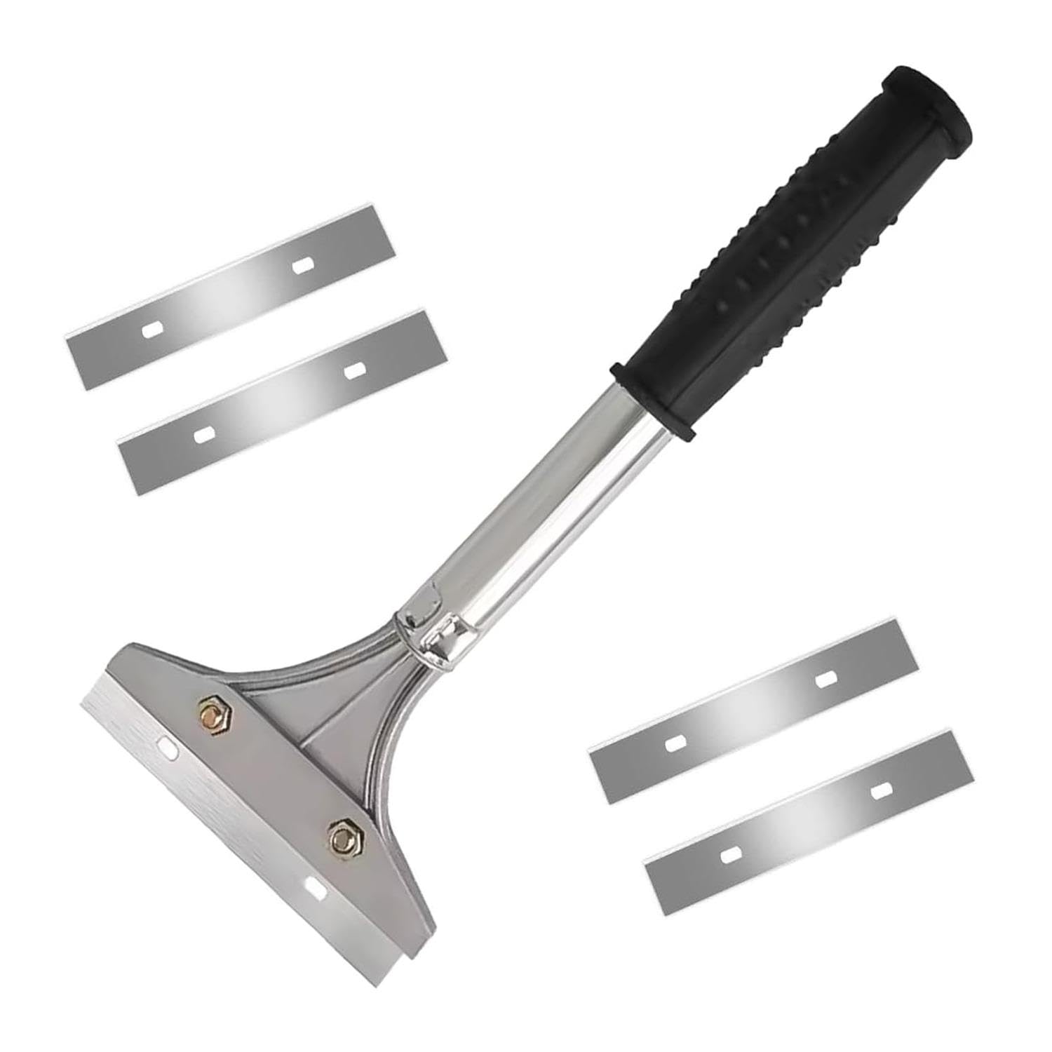 FIXTOOLS 4 "Heavy Duty Wall Non Slip Soft Grip Scraper Tool - Effortless Removal of Wallpaper, Floor Tiles, and Stubborn Materials - Durable and Ergonomic Design"