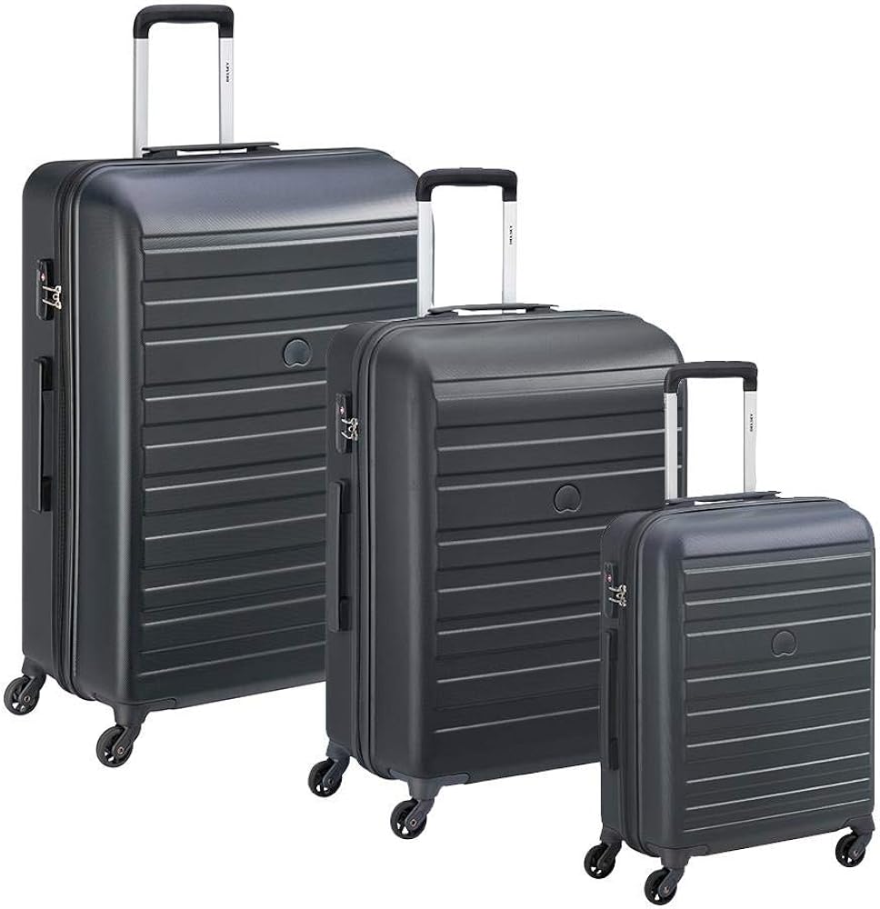 Delsey Peric Set valigie trolley (4 ruote) antracite 76 Amazon.it Abbigliamento