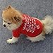 Pet Shirt,Haoricu Winter Christmas Dog Cotton Costume Small Dog Cat Pet Clothing Puppy T Shirt Apparel Warm Pullover High-grade Embroidered (S, Red)