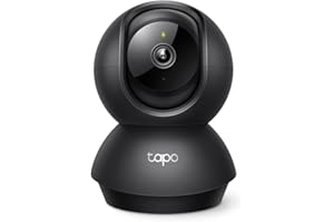 Tapo 2K Pan/Tilt Indoor Security Camera for Baby Monitor, Pet Camera | Motion Detection & Tracking | 2-Way Audio | Cloud & SD Card Storage | Works w/Alexa & Google Assistant | Black C211