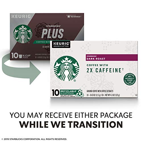 Starbucks Dark Roast Coffee K-Cups with 2X Caffeine | for Keurig Brewers | 6 Boxes of 10 (60 Total K - //medicalbooks.filipinodoctors.org