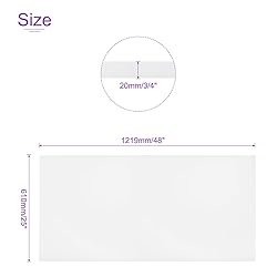 DMiotech 24 x 48 x 3/4 Inch Plastic UHMW