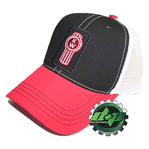 Kenworth Tri-Color mesh Base Ball Cap KW semi Diesel Trucker hat Gear Truck