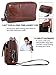 Hwin Phone Purse Horizontal Clutch Bag Men Handbag Waist Bag 7 Plus 8 Plus Holster Case Pouch Belt Case Phone Holster Leather Wallet Purse Carrying Case with Loop LG V20 S8 Plus S9 Plus+Keychain-Brown