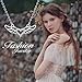 925 Sterling Silver Angel Wings Heart Pendant Necklace 18